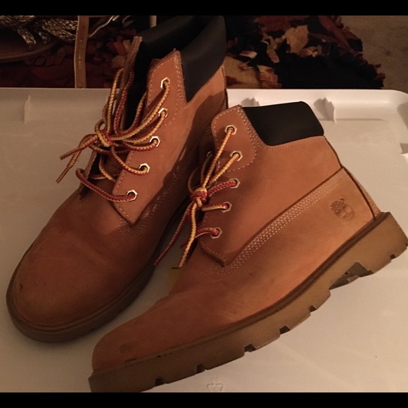 Timberland Gold & Brown Boots, Size 7 - Picture 3 of 3